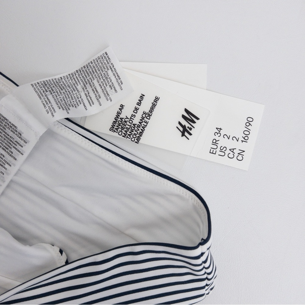 H&M . Striped Bikini Bottom - Picture 4 of 5